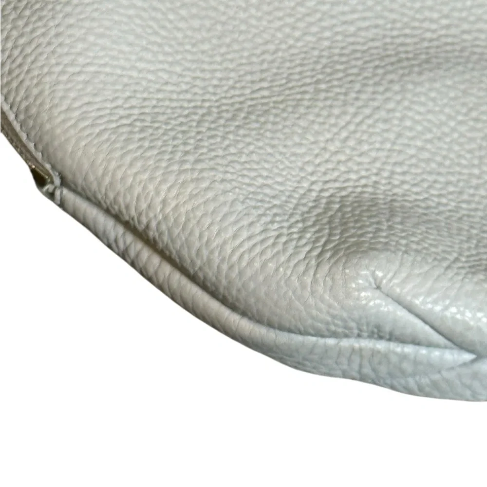 Rebecca Minkoff Pebbled Leather Hobo Shoulder Bag Light Grey